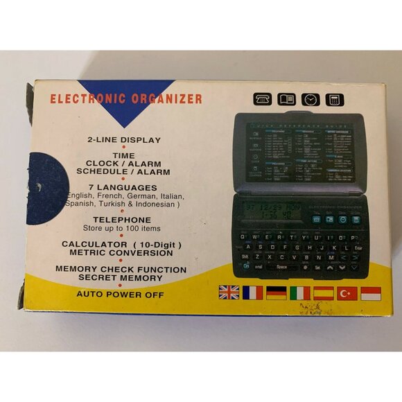 ELECTRONIC ORGANIZER Data Phone Numbers Clock‎ Schedule Alarm - Picture 2 of 5